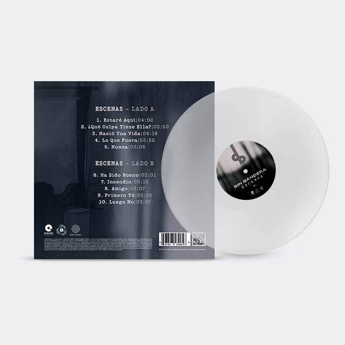 Vinilo Escenas Sin Bandera DP Special Edition 2 ¡Disponible Ahora!, Vinilo Escenas Sin Bandera Edición Dynamo Art Transparente